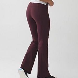 Lululemon burgundy groove pant